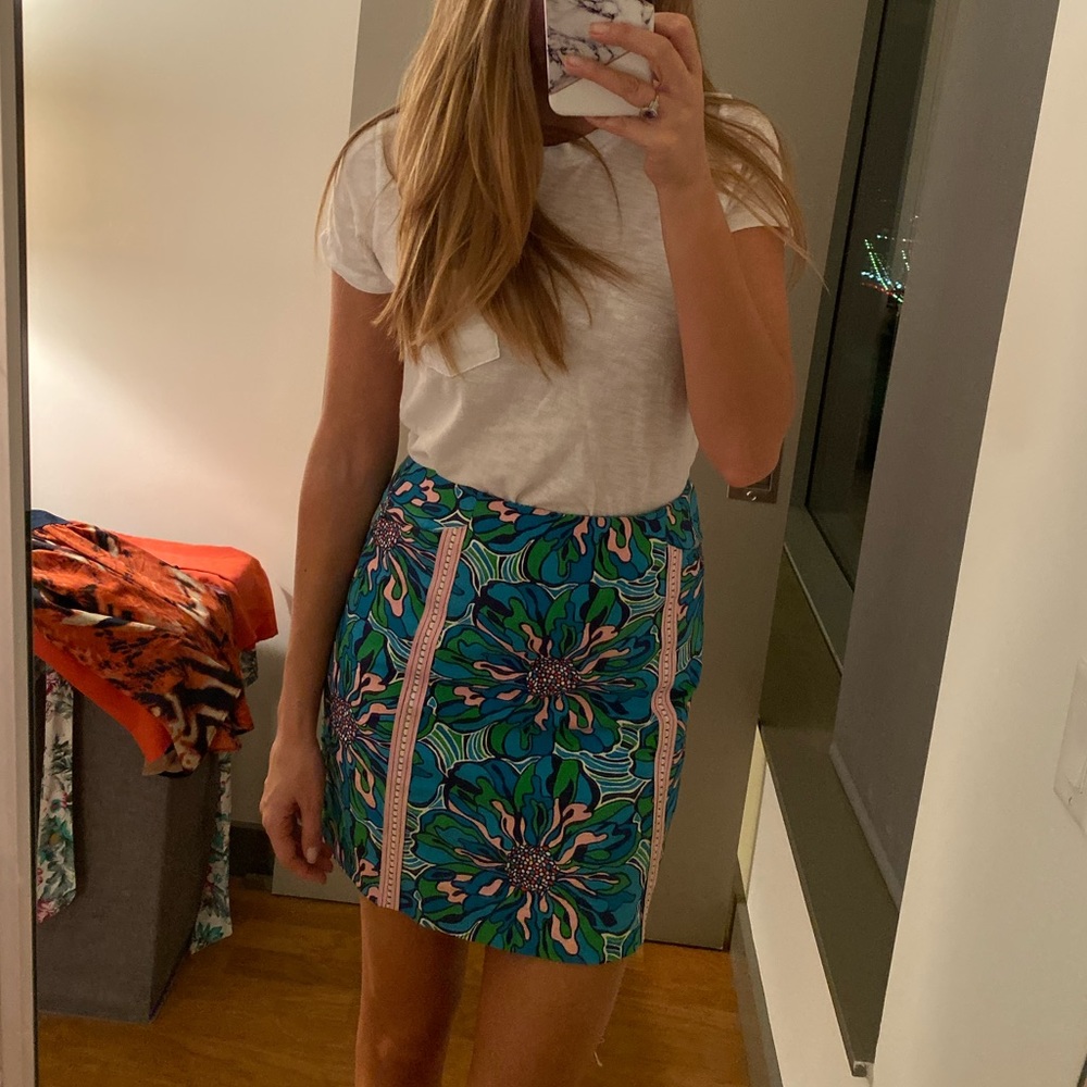 Lily Pulitzer Floral Mini Skirt